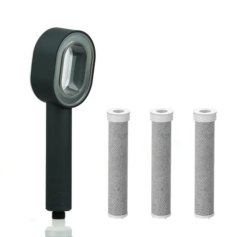 Toxifree Black Set Carbon Filter Shower Head