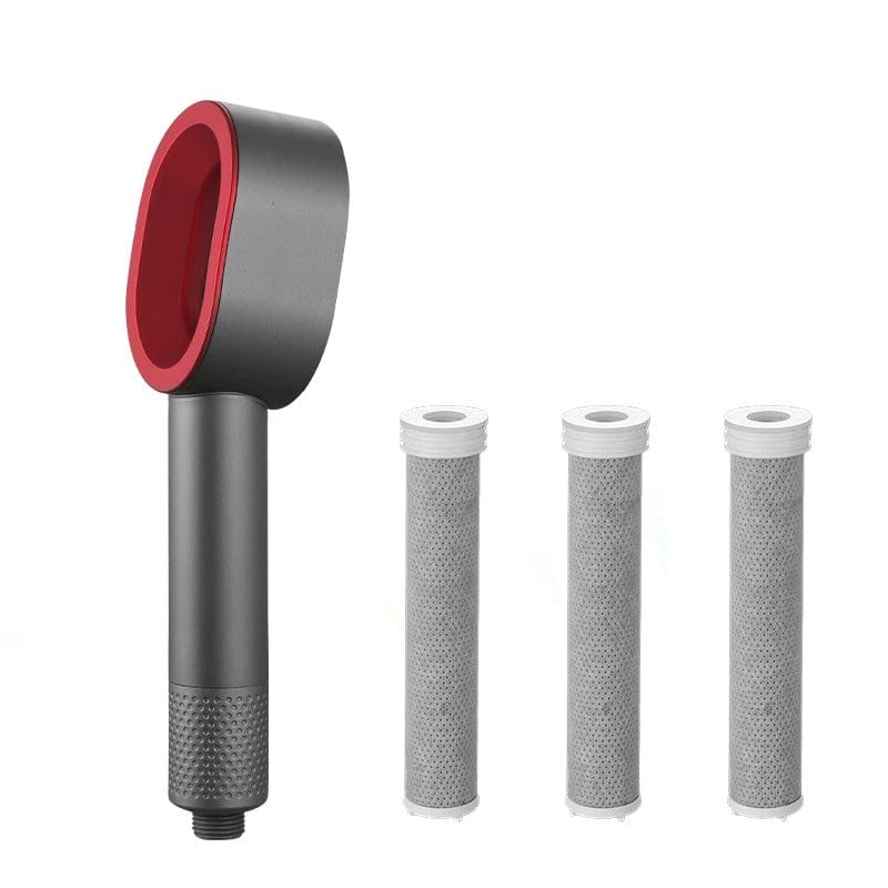 Toxifree Grey Set Carbon Filter Shower Head