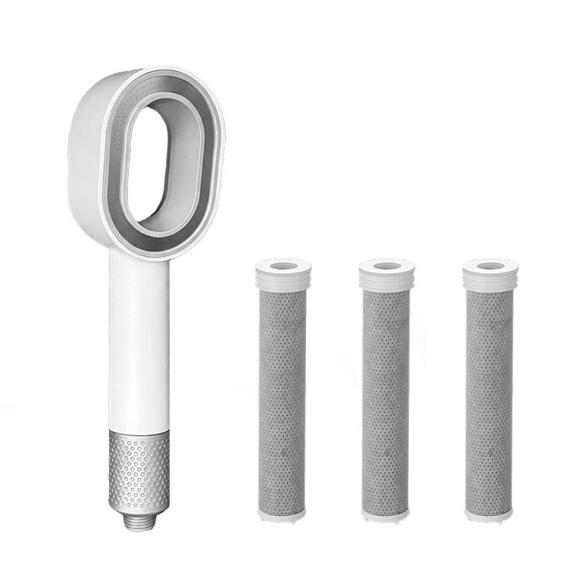 Toxifree White Set Carbon Filter Shower Head